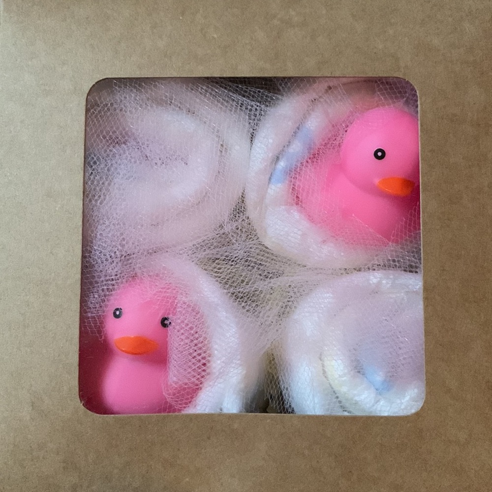 🧁Baby Gift! “CUPCAKES!” Pink Duckie Diaper “Cupcakes” Baby Girl Gift Set - Picture 3 of 5